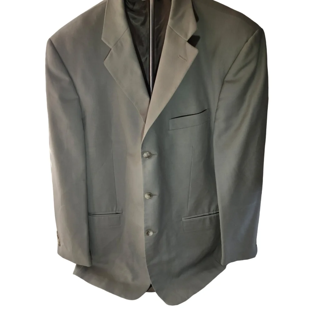Pronto Uomo Charcoal Brown Wool Italian Cruise Buisiness Evening Size 42 Long